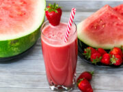 Agua de sandía y jengibre