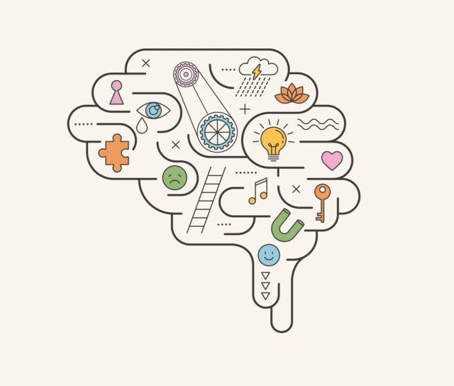 Abstract,Brain,Infographic.,Mental,Health,Concept,Vector,Illustration. consuelo