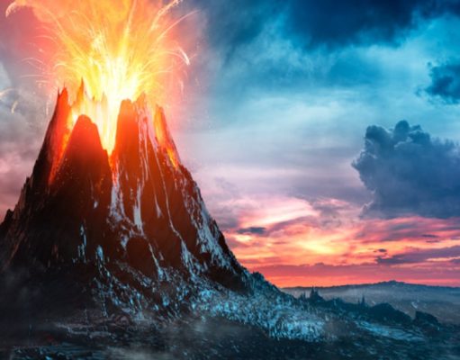 Atrapado en un volcán