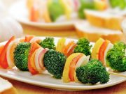 Brochetas vegetarianas