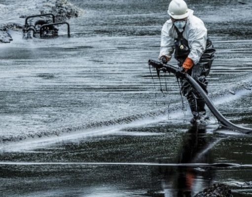 El derrame de petroleo