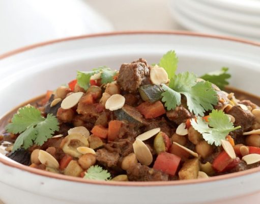 Estofado de carne y garbanzos