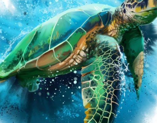 La hazaña de las tortugas verdes