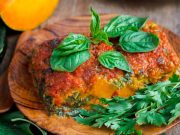 Lasaña de berenjenas con hierbas