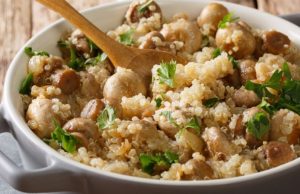 Receta de quínoa con puerros y hongos Revista Selecciones