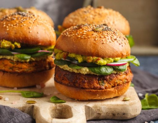 Hamburguesas de porotos y quinua