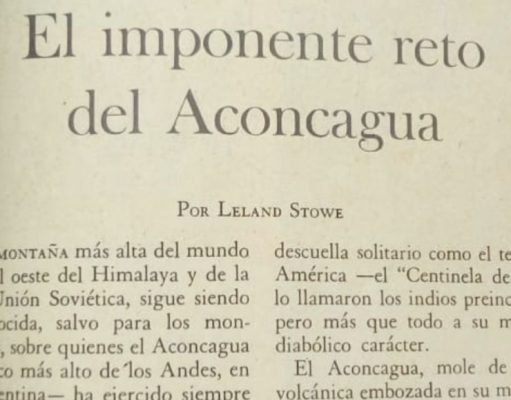 Junio de 1964: Aconcagua, ascensos mortales