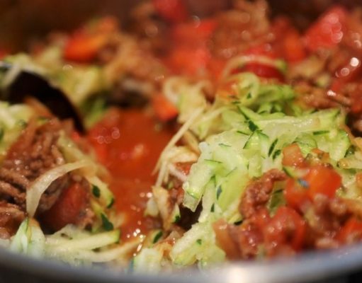 Recetas express de carne a la sartén y vegetales