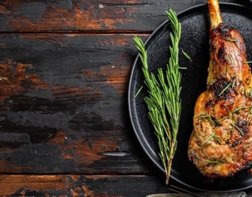 Solomillo de cordero con jugo de naranja