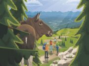 ¡Un alce en el camino! Alce